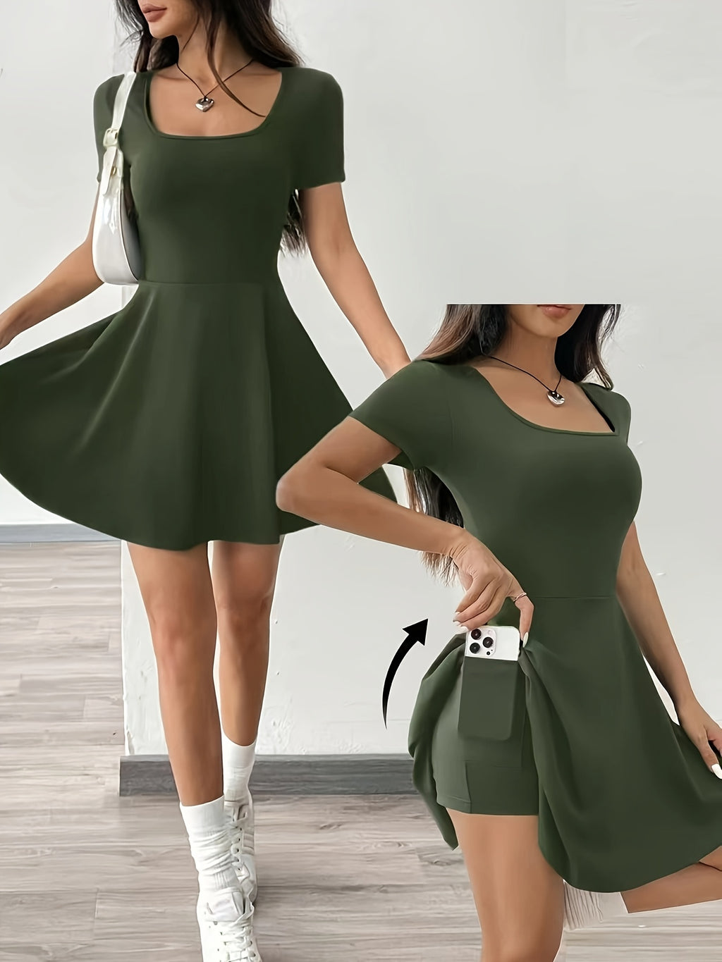 Women'S Pink Short Sleeve Dress - Casual, Comfort Fit, Perfect for Home & Fitness, Summer Style, Casual Dressing | Short Sleeve Dress | Comfortable Fit