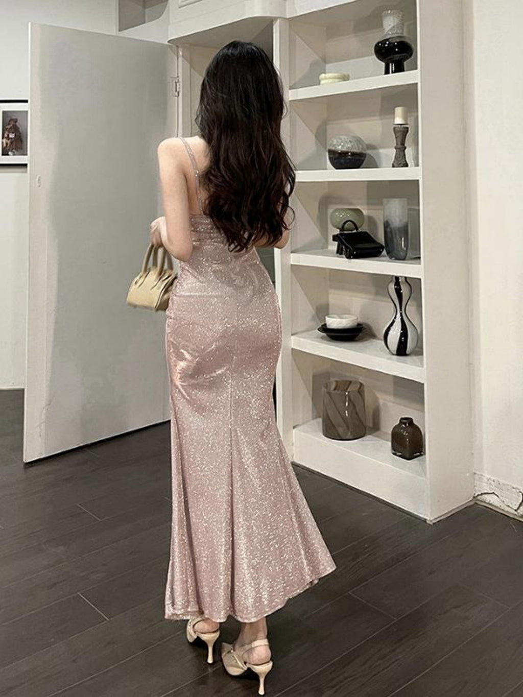 A Glamorous And Form-Fitting Party Dress for Women.