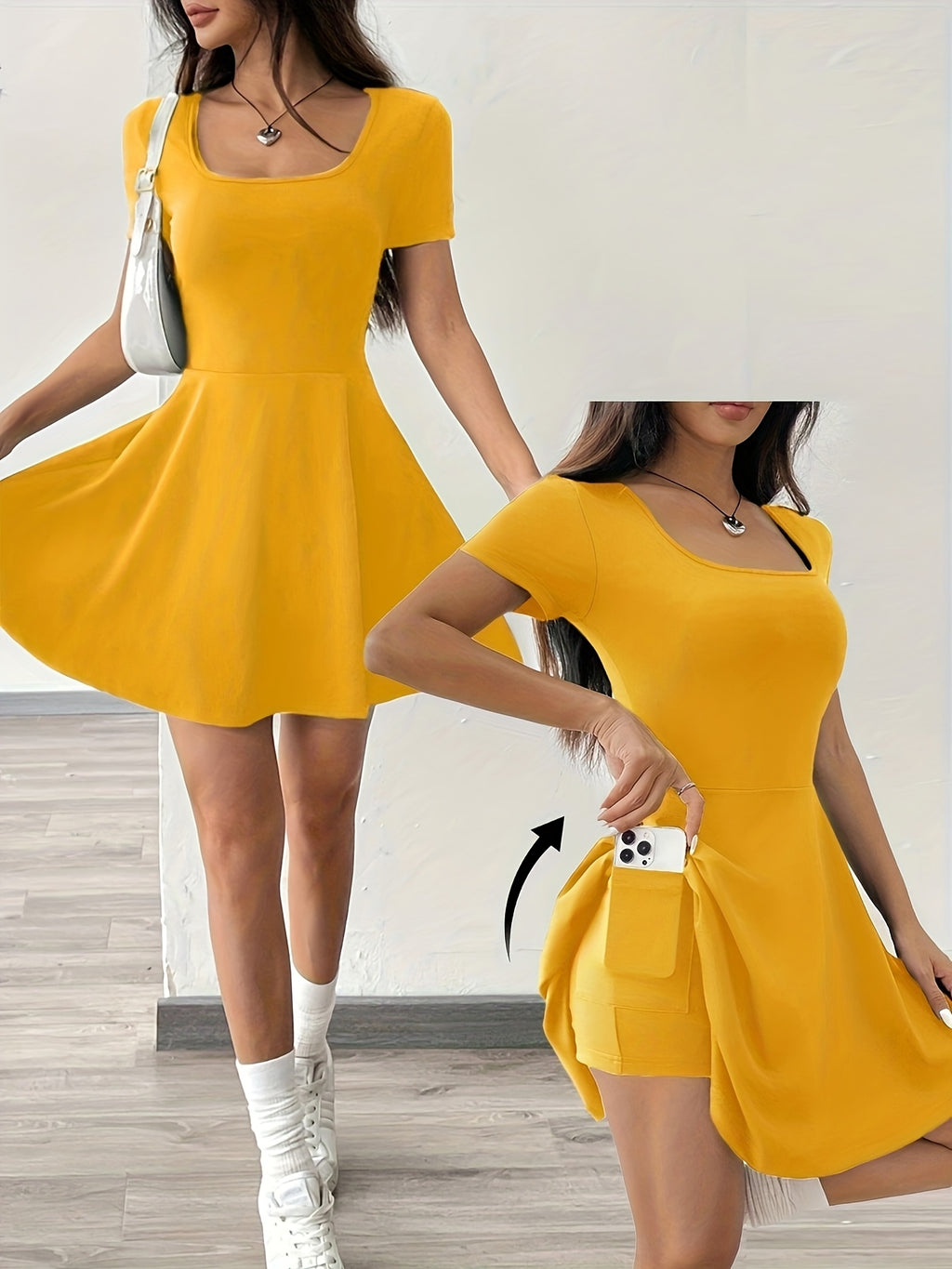 Women'S Pink Short Sleeve Dress - Casual, Comfort Fit, Perfect for Home & Fitness, Summer Style, Casual Dressing | Short Sleeve Dress | Comfortable Fit