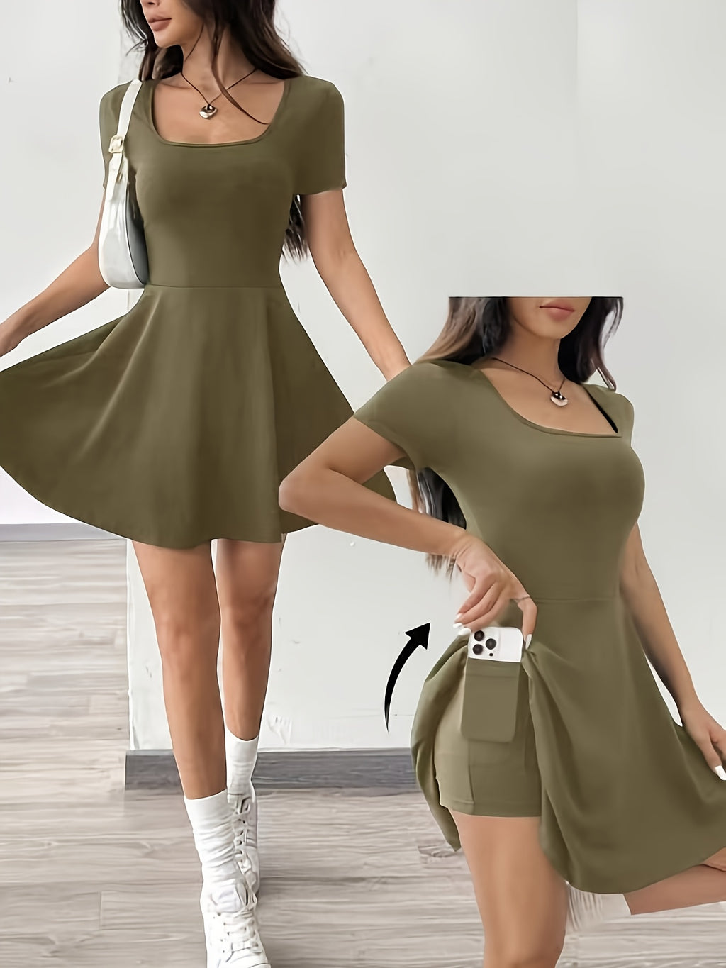 Women'S Pink Short Sleeve Dress - Casual, Comfort Fit, Perfect for Home & Fitness, Summer Style, Casual Dressing | Short Sleeve Dress | Comfortable Fit