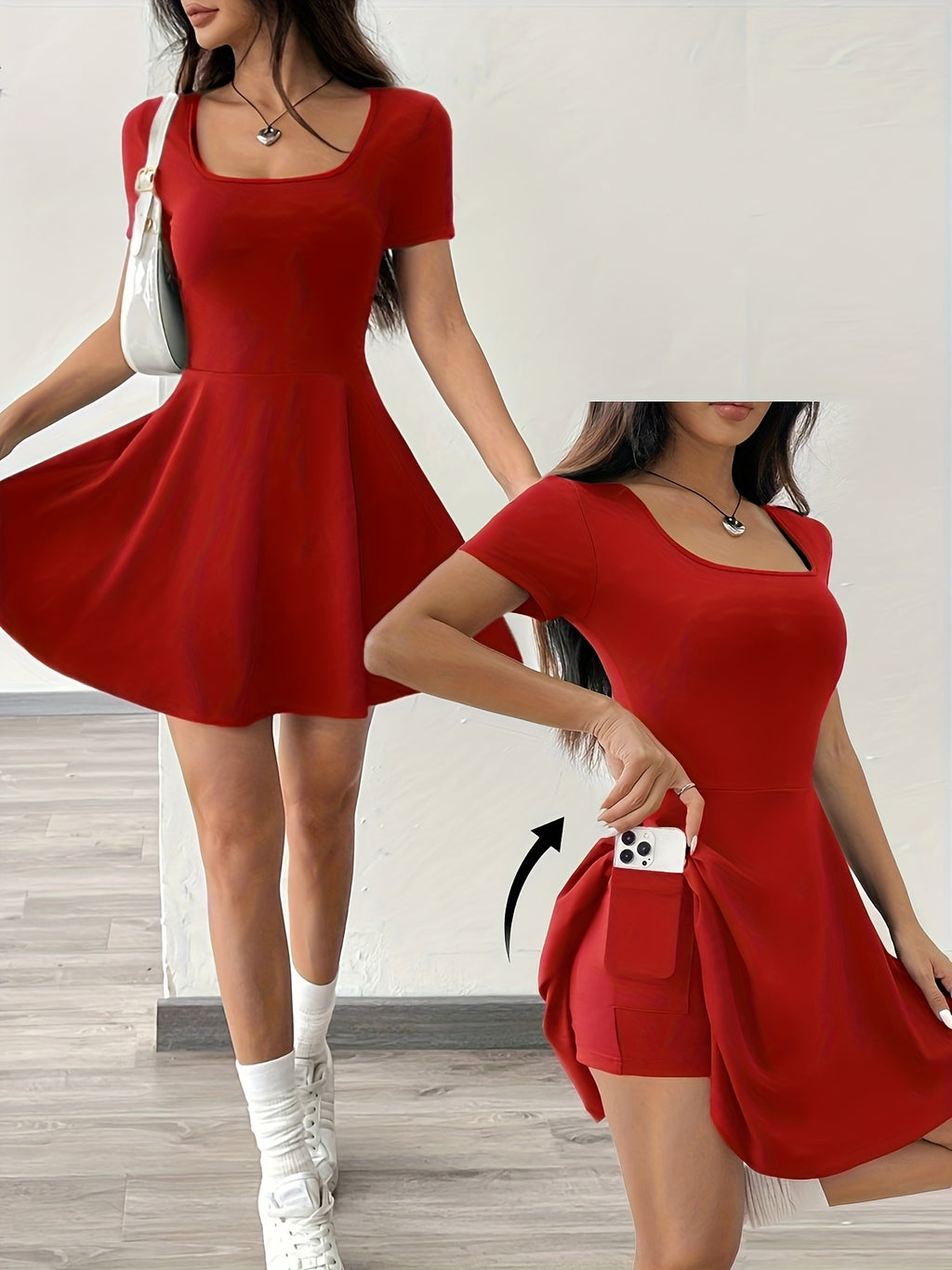 Women'S Pink Short Sleeve Dress - Casual, Comfort Fit, Perfect for Home & Fitness, Summer Style, Casual Dressing | Short Sleeve Dress | Comfortable Fit