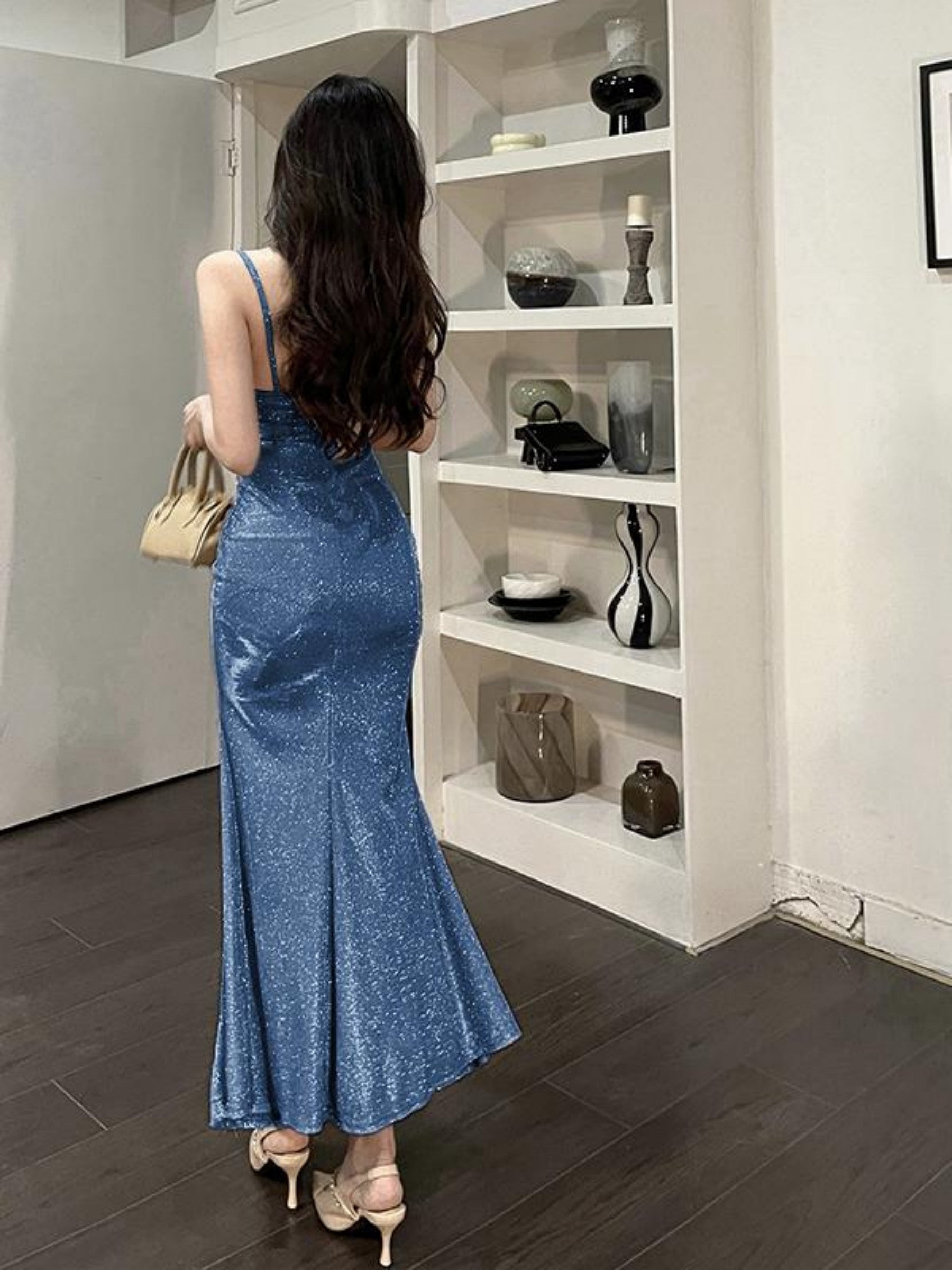 A Glamorous And Form-Fitting Party Dress for Women.