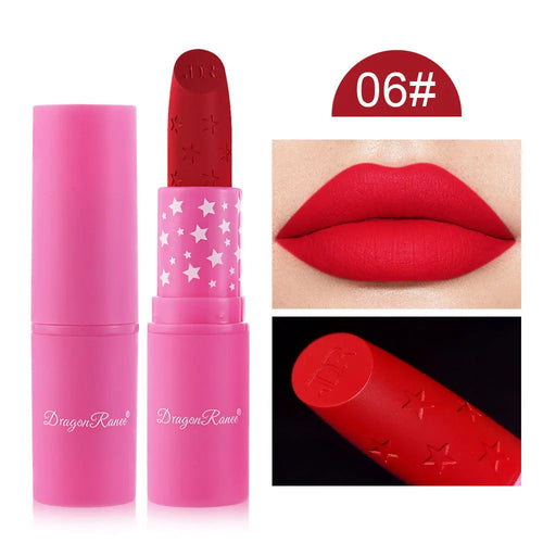 9 Colors Waterproof Rose Red Velvet Matte Lipstick Moisturizing Long