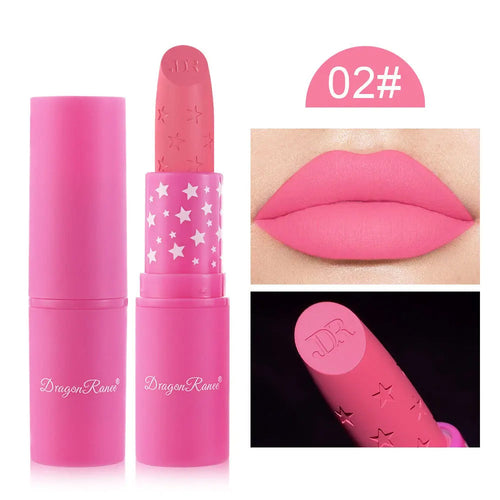 9 Colors Waterproof Rose Red Velvet Matte Lipstick Moisturizing Long