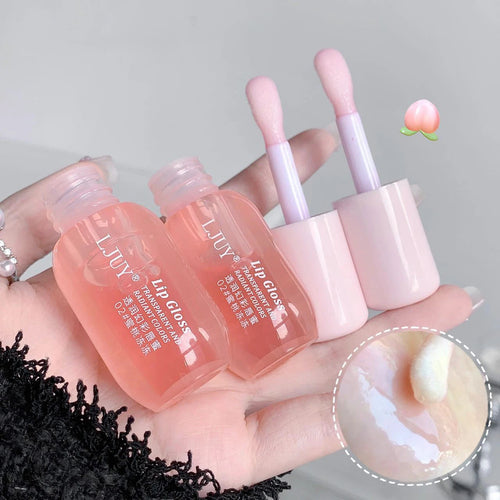 Fruit Crystal Jelly Lip Oil Hydrating Transparent Glass Lip Gloss
