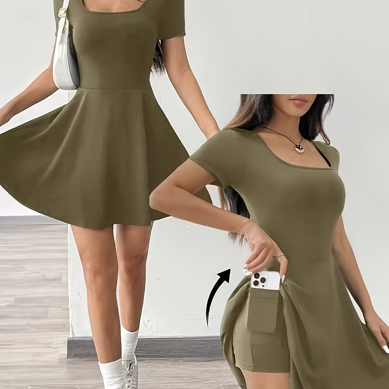 Elegant Pink Short Sleeve Dress - Summer Comfort Fit