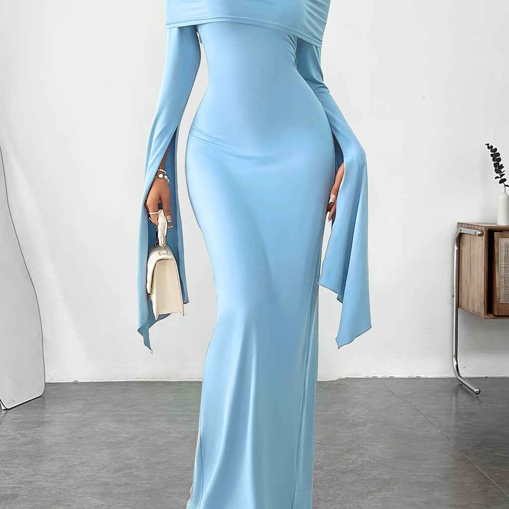 Elegant Off-Shoulder Bodycon Dress for All Seasons